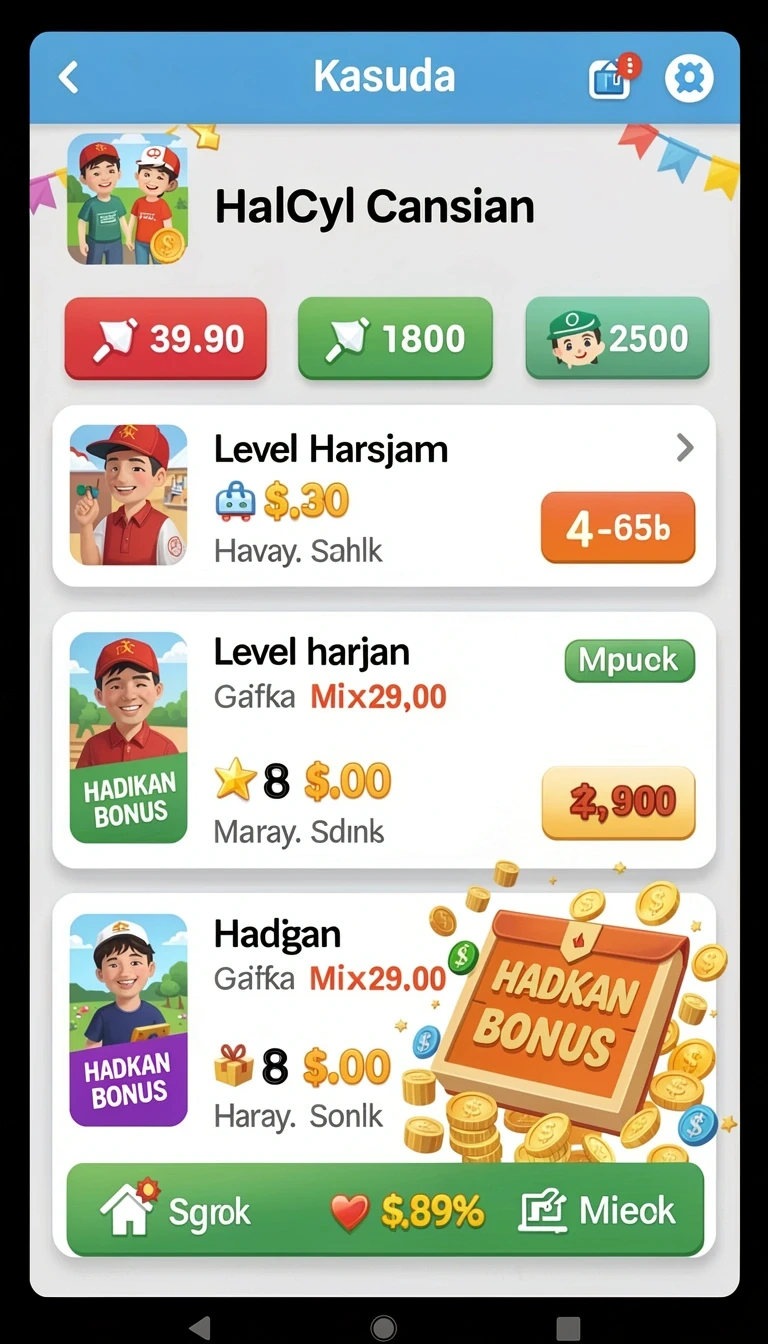 Beragam pilihan permainan menarik dalam aplikasi Kelebihan dan Fitur Aplikasi f200m Terbaru.