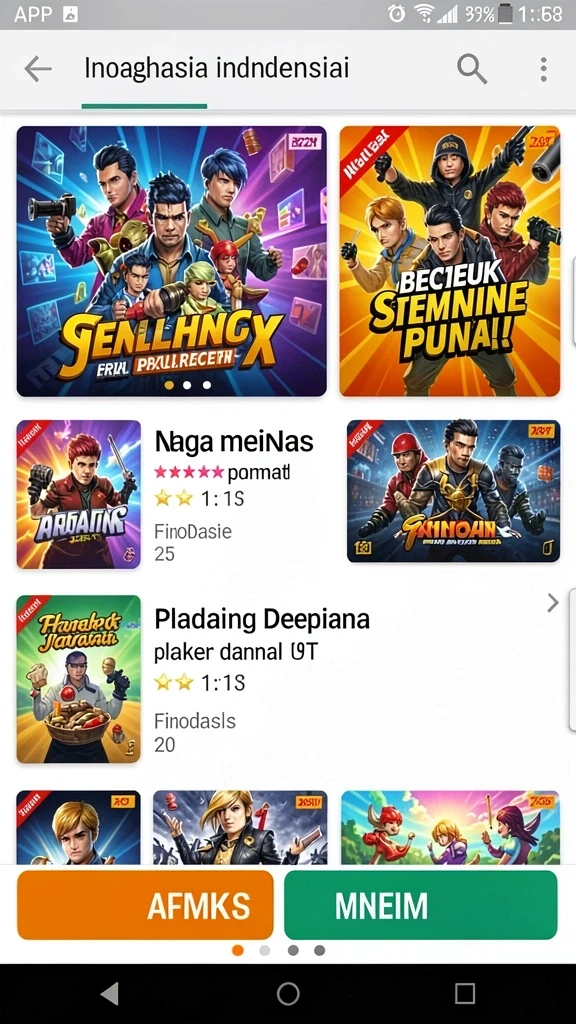 Beragam pilihan permainan menarik dalam aplikasi okwin APK Versi Terbaru untuk Android 2026.
