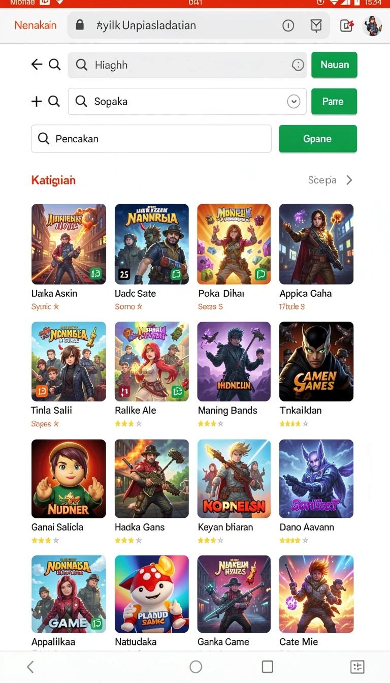 Beragam pilihan permainan menarik dalam aplikasi events APK Full Version untuk Android.